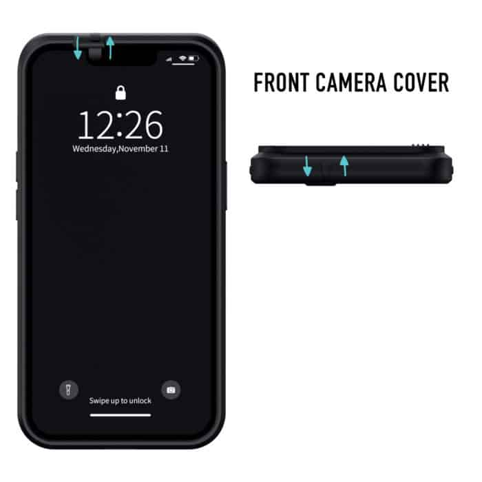 iPhone 13 pro max case with camera covers front