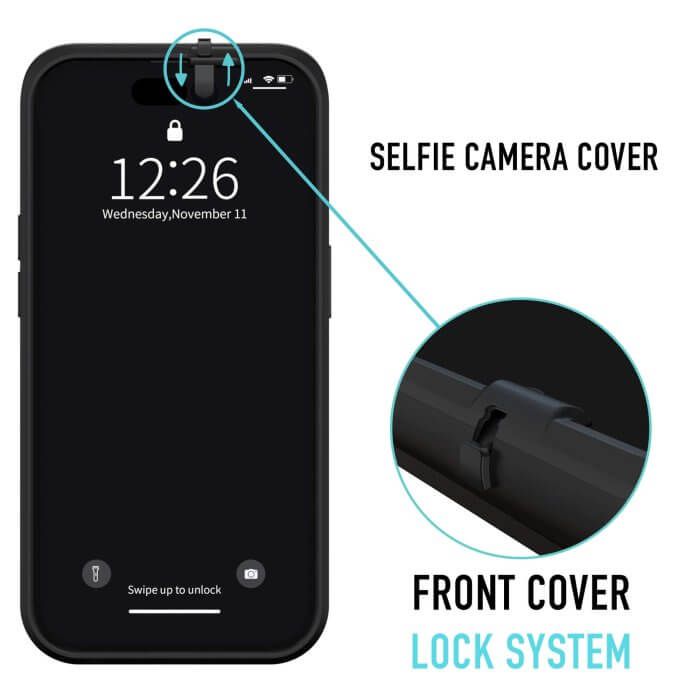 Spy-fy front and back iphone 15 front selfie cover iPhone 15 case